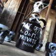 画像6: 50s Vintage SKULL " LAY OFF " Poison Decanter Bottle w/Shot Glass (B619)