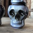 画像17: 50s Vintage SKULL " LAY OFF " Poison Decanter Bottle w/Shot Glass (B619)