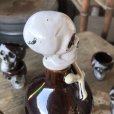 画像23: 50s Vintage SKULL " LAY OFF " Poison Decanter Bottle w/Shot Glass (B618)