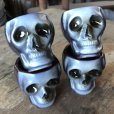 画像14: 50s Vintage SKULL " LAY OFF " Poison Decanter Bottle w/Shot Glass (B619)