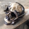 画像7: 50s MADE IN JAPAN Skull w/Glasses Ceramic Ashtray (M621)