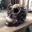 画像6: 50s MADE IN JAPAN Skull w/Glasses Ceramic Ashtray (M621)