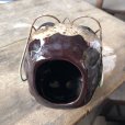 画像10: 50s MADE IN JAPAN Skull w/Glasses Ceramic Ashtray (M621)