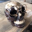 画像12: 50s MADE IN JAPAN Skull w/Glasses Ceramic Ashtray (M621)