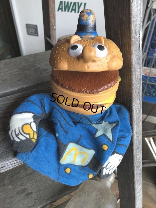 画像1: 70s Vintage McDonalds Officer Big Mac Police Hand Puppet (M623)