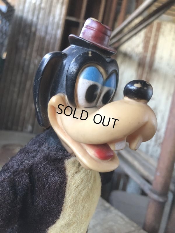 画像1: 50s Vintage GUND Rubber Face Doll Disney Goofy (M631)