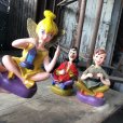 画像21: Vintage Disney WDP Peter Pan Tinkerbell Captain Hook Vinyl Figures Set (M632)