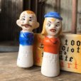 画像10: Vintage 4 Four Eyed Couples Nodder Salt and Pepper Shakers (B633)