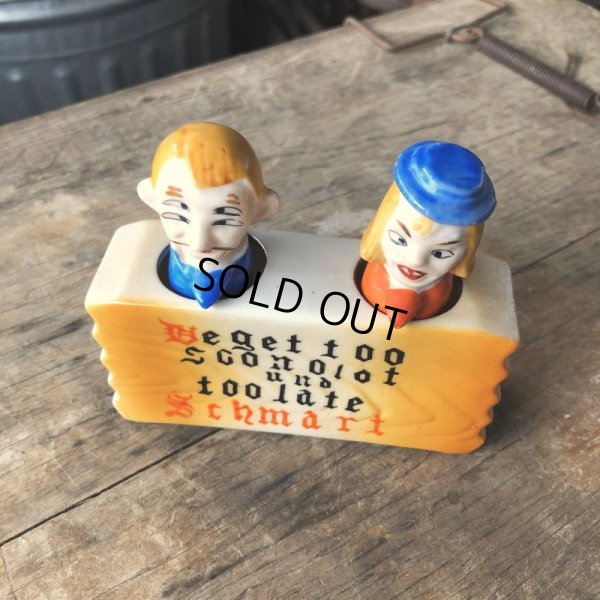 画像2: Vintage 4 Four Eyed Couples Nodder Salt and Pepper Shakers (B633)