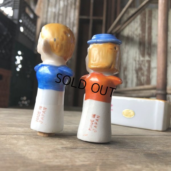 画像12: Vintage 4 Four Eyed Couples Nodder Salt and Pepper Shakers (B633)