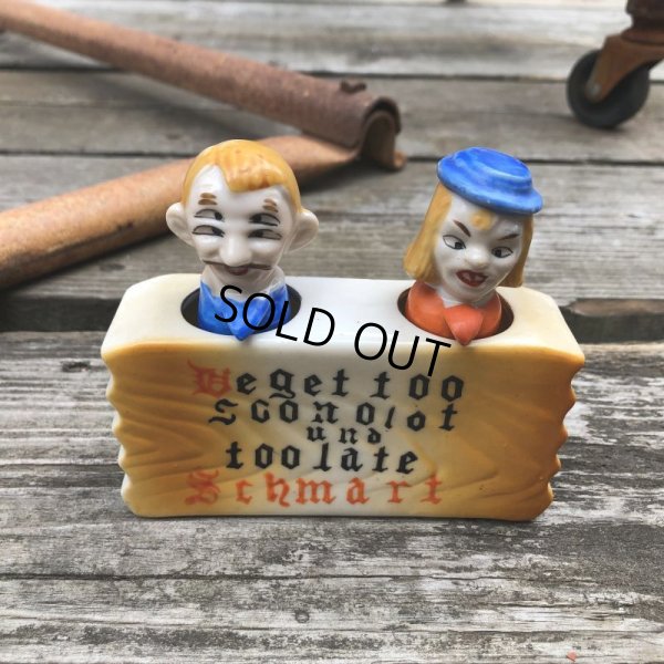 画像16: Vintage 4 Four Eyed Couples Nodder Salt and Pepper Shakers (B633)