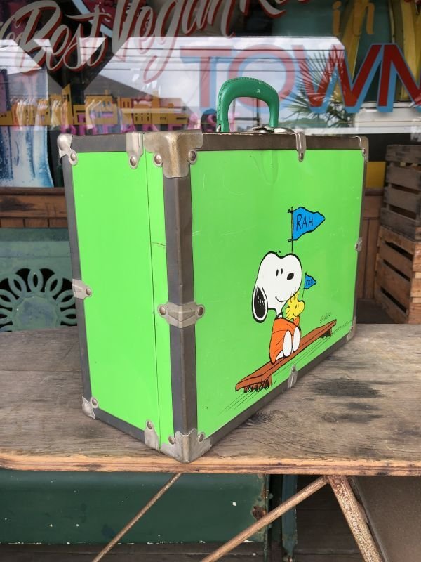 画像2: 60s Vintage Snoopy Peanuts Gang Metal Trunk Suitcase (M635)