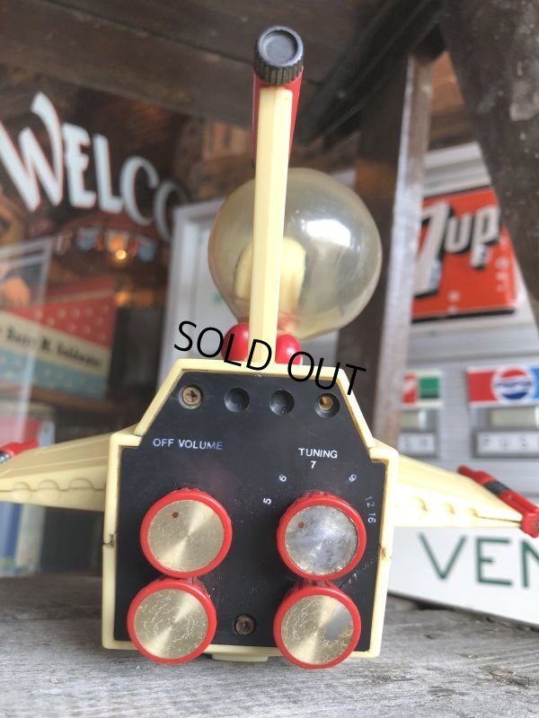 画像5: 70s Vintage Mattel Snoopy Spaceship AM Radio (M636)