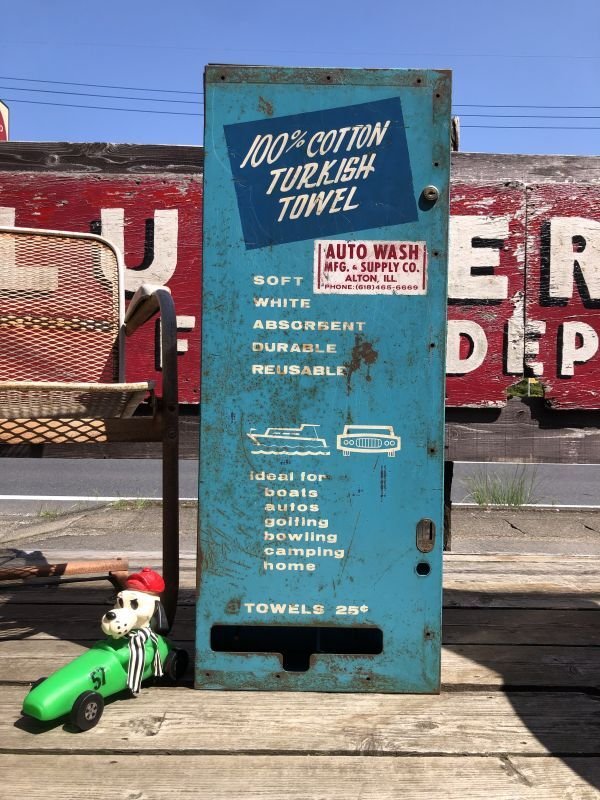 画像1: Vintage Gas Station Towel Metal Cabinet Dispenser (M638)