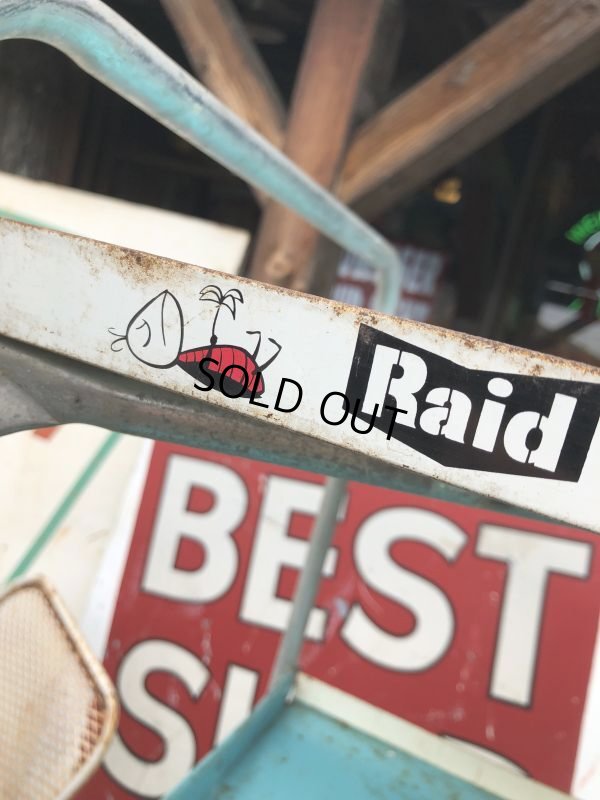 画像2: 【店舗引き取り限定】 Vintage Advertising JOHNSON & SON Raid Store Display Shelf Metal Rack (M641)