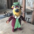 60s Vintage Hanna Barbara Yogi Bear Velveteen Stuffed (M645)