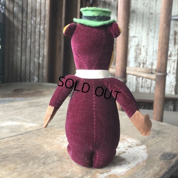 画像3: 60s Vintage Hanna Barbara Yogi Bear Velveteen Stuffed (M645)