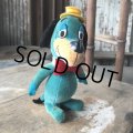 60s Vintage Hanna Barbara Huckleberry Hound Velveteen Stuffed (M644)