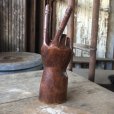 画像3: 70s Vintage Wooden Hand Peace Sign Ornament (M646)