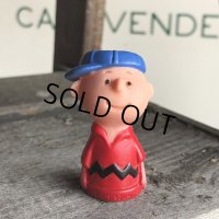 70s Vintage Snoopy Vinyl Finger Charlie Brown (M653)