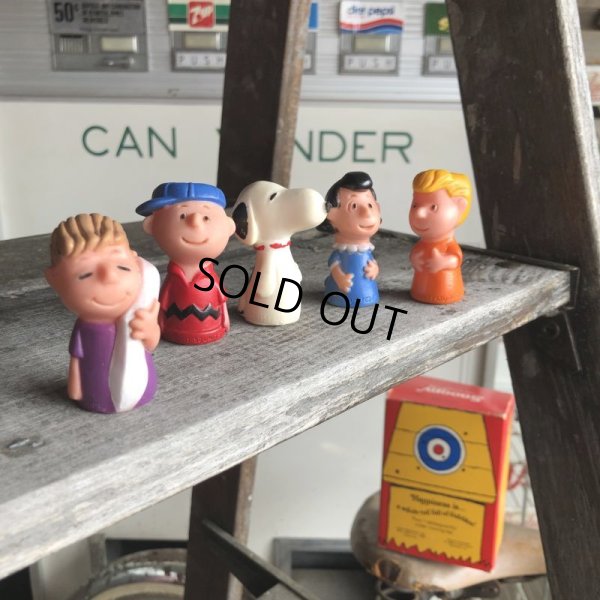 画像6: 70s Vintage Snoopy Vinyl Finger Charlie Brown (M653)