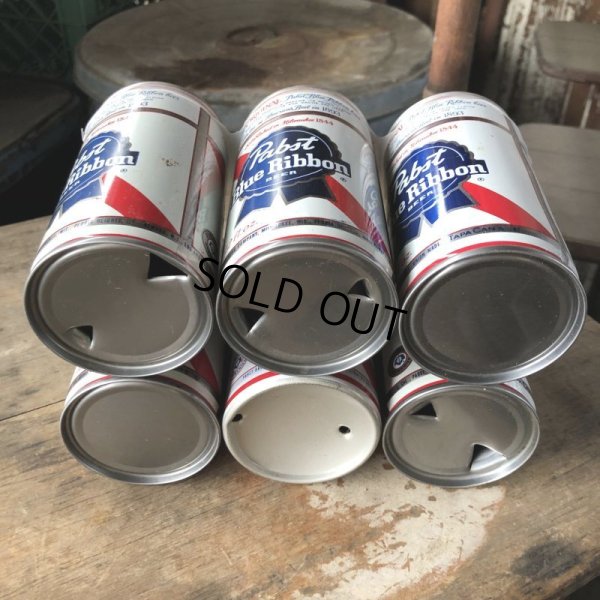 画像7: Vintage Pabst Blue Ribbon Beer Cans 6 PACK (M661) 