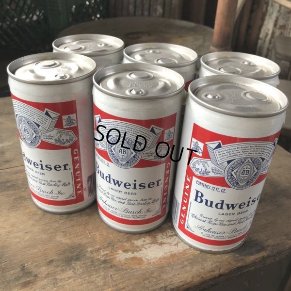 画像5: Vintage Budweiser Beer Cans 6 PACK (M656) 