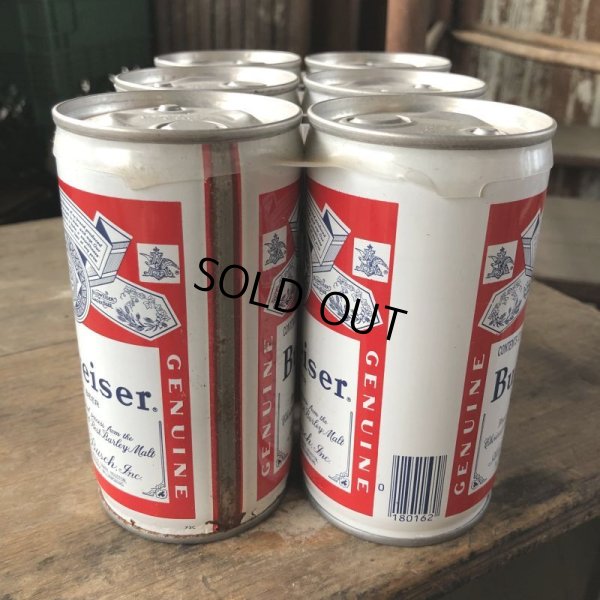 画像4: Vintage Budweiser Beer Cans 6 PACK (M656) 