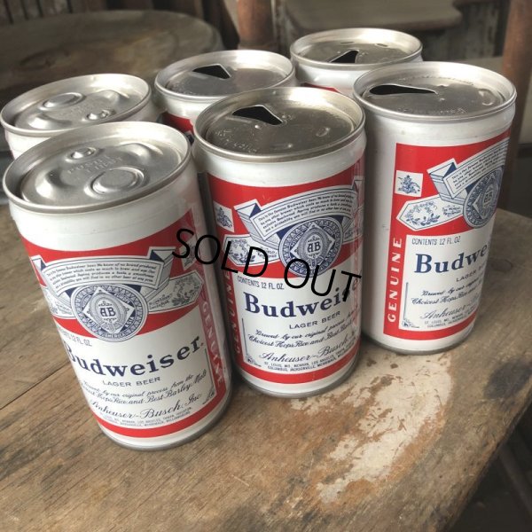 画像5: Vintage Budweiser Beer Cans 6 PACK (M657) 