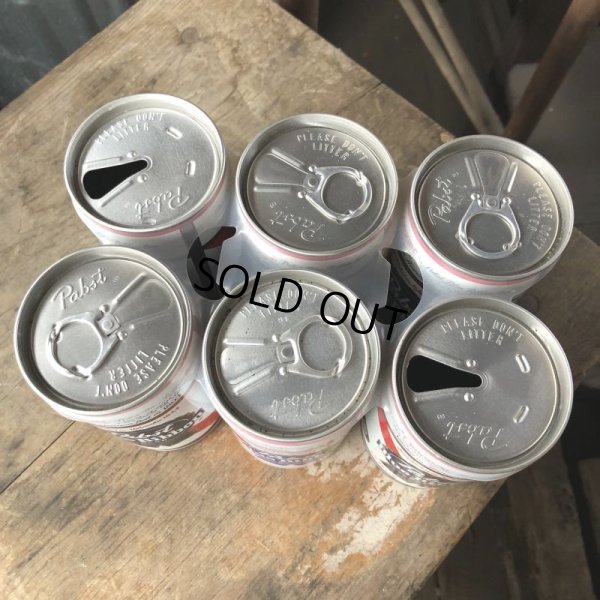 画像2: Vintage Pabst Blue Ribbon Beer Cans 6 PACK (M661) 