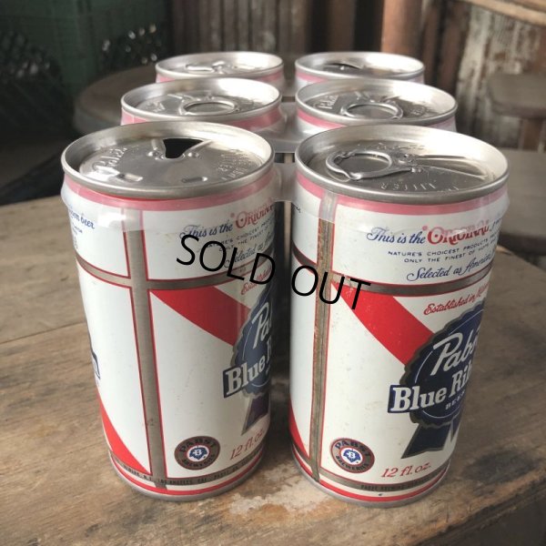 画像6: Vintage Pabst Blue Ribbon Beer Cans 6 PACK (M661) 