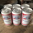 画像1: Vintage Budweiser Beer Cans 6 PACK (M656)  (1)