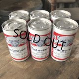 Vintage Budweiser Beer Cans 6 PACK (M656) 