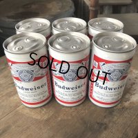 Vintage Budweiser Beer Cans 6 PACK (M656) 