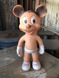 50s Vintage Minnie Mouse Rubber Doll (M670)