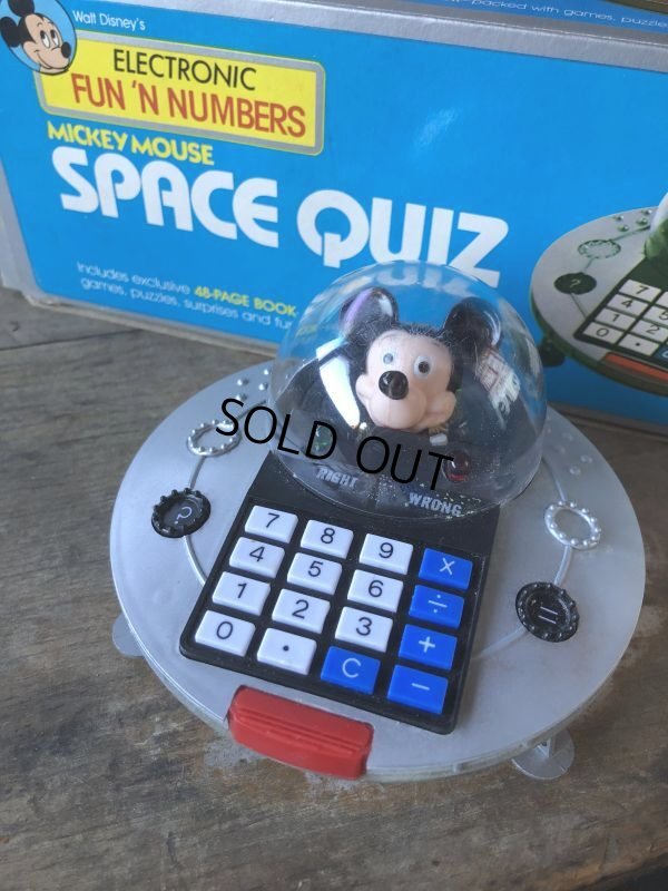 画像2: 80s Vintage Unisonic Disney Mickey Mouse Space Quiz (M682)