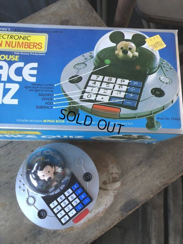 画像9: 80s Vintage Unisonic Disney Mickey Mouse Space Quiz (M682)