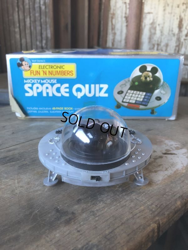 画像4: 80s Vintage Unisonic Disney Mickey Mouse Space Quiz (M682)
