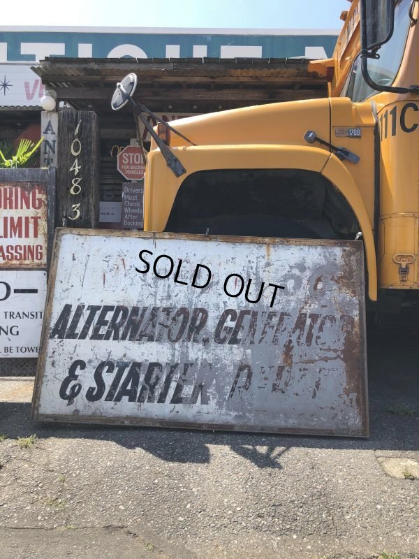 画像18: 【店舗引き取り限定】 Original U.S.A Downtown 66 Double Sided Hand Painted Store Sign Huge! (M686)