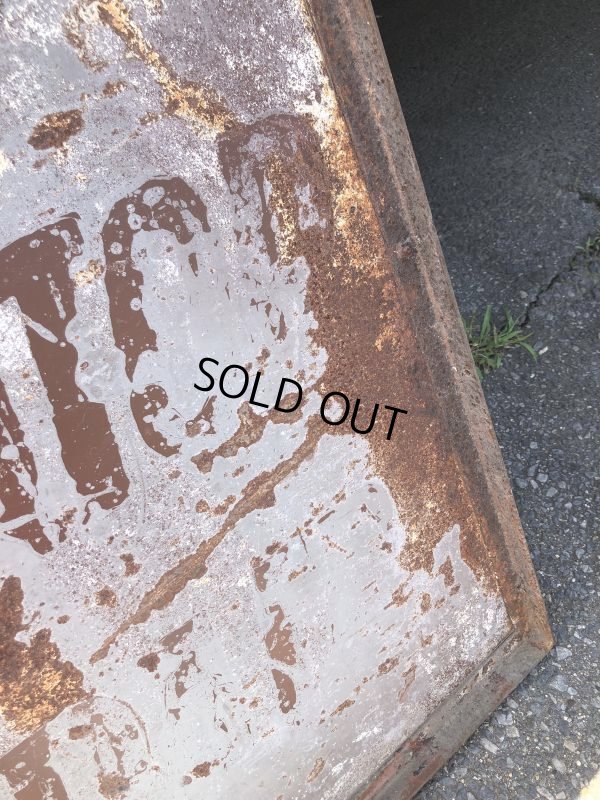 画像26: 【店舗引き取り限定】 Original U.S.A Downtown 66 Double Sided Hand Painted Store Sign Huge! (M686)