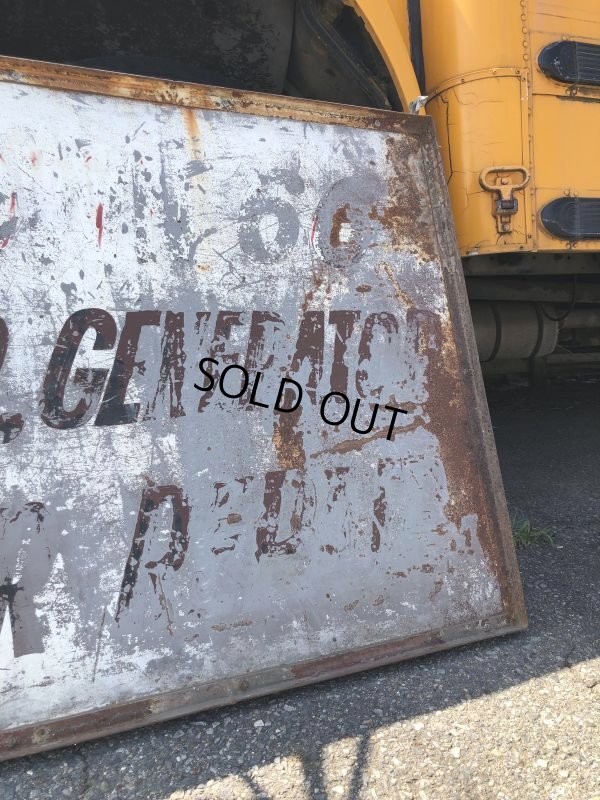 画像25: 【店舗引き取り限定】 Original U.S.A Downtown 66 Double Sided Hand Painted Store Sign Huge! (M686)