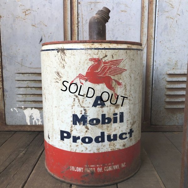 画像5: Vintage Mobil 5GL Motor Gas/Oil Can (M684) 
