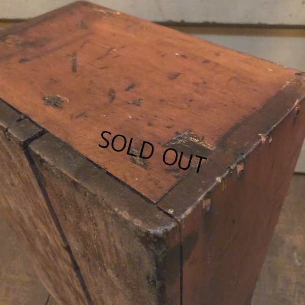 画像6: Vintage Wood Shoe Care Shine Box (M693)