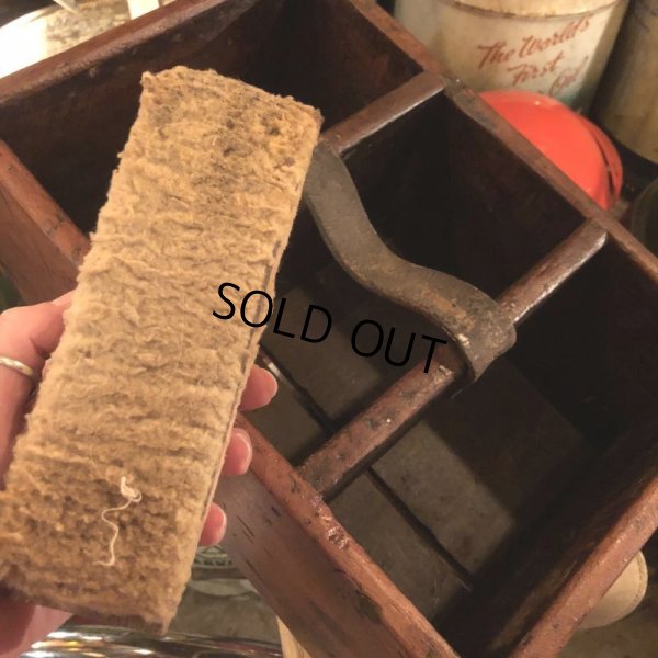 画像9: Vintage Wood Shoe Care Shine Box (M693)