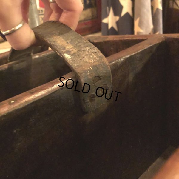 画像8: Vintage Wood Shoe Care Shine Box (M693)