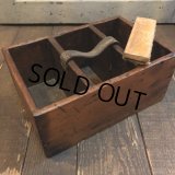 Vintage Wood Shoe Care Shine Box (M693)
