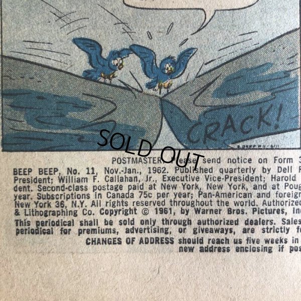 画像3: 60s Vintage DELL Comic BEEP BEEP The Road Runner (B696) 