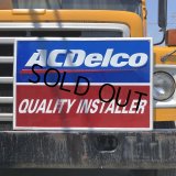 Vintage AC DELCO QUALITY INSTALLER Embossed Sign (M690)