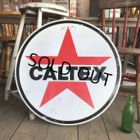 Vintage CALTEX Round Sign (M698)