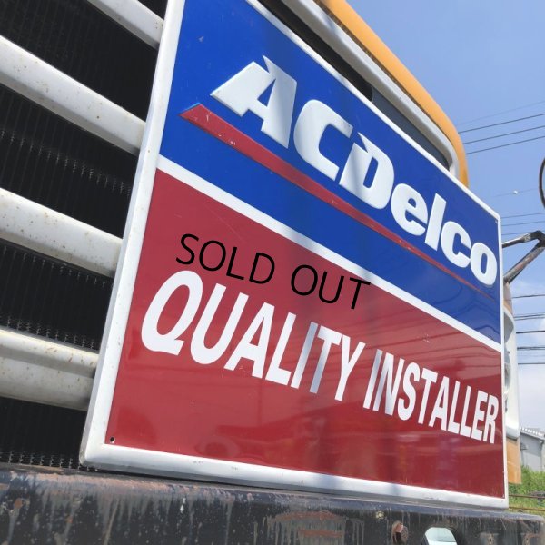 画像3: Vintage AC DELCO QUALITY INSTALLER Embossed Sign (M690)